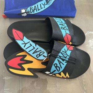 Bally x Swizz Beatz slanter slides sz 12